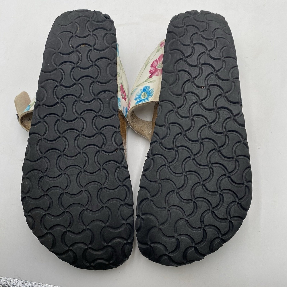 Papillio By Birkenstock Gizeh White Floral Platform Thong Sandals US 10 SEE PICS - Picture 10 of 15